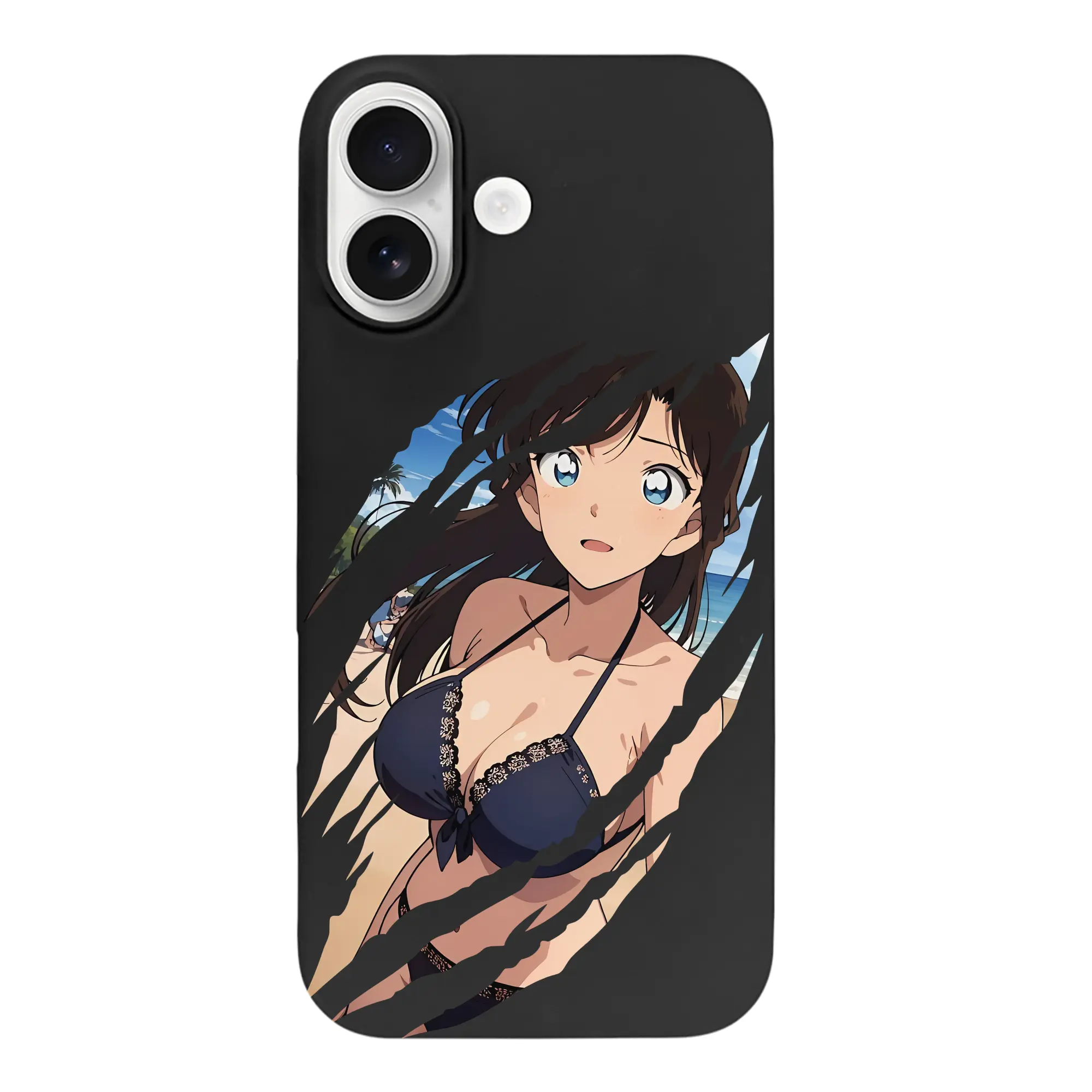 名探偵コナン グッズ 毛利 蘭 - iPhone 17 シリーズ シリコンケース 薄型 耐衝撃 指紋防止 ソフトタッチカバー 精密フィット 傷防止 保護ケース iPhone 17/17 Air/17 Pro/17 Pro Max 対応